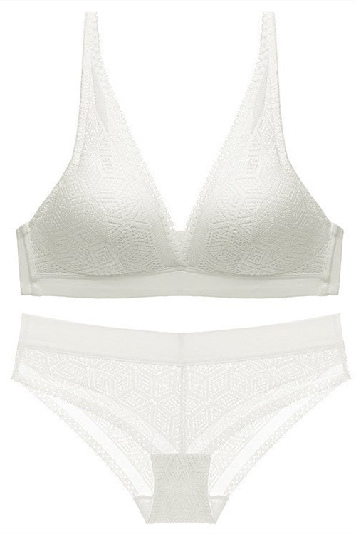 Elegant Caramel Lace Lingerie Set