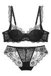 Burgundy Lace Lingerie Set