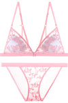 Sexy Triangle Cup Teal Lace Lingerie Set