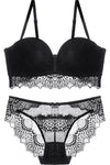 Burgundy Lace Lingerie Set