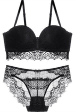 Burgundy Lace Lingerie Set