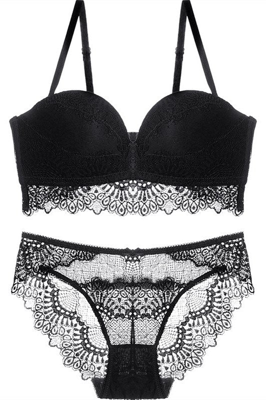 Burgundy Lace Lingerie Set