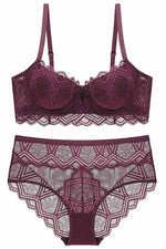 Ruffles White Lace Lingerie Set