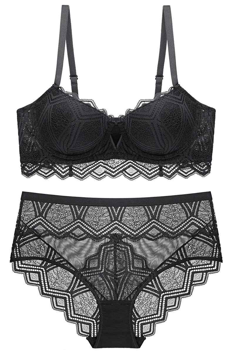 Ruffles White Lace Lingerie Set