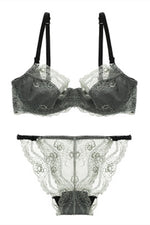 Illusion White Lace Lingerie Set