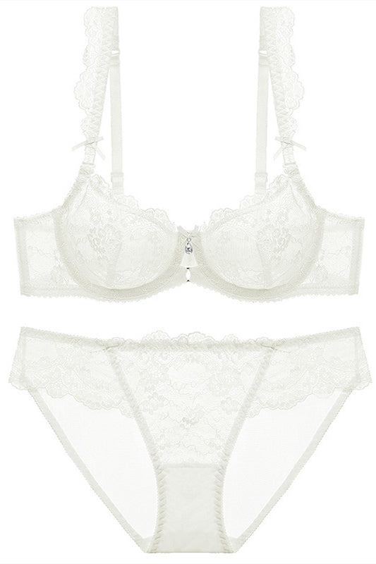 Sexy Illusion Burgundy Lace Lingerie Set