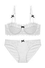 Cute White Lace Lingerie Set