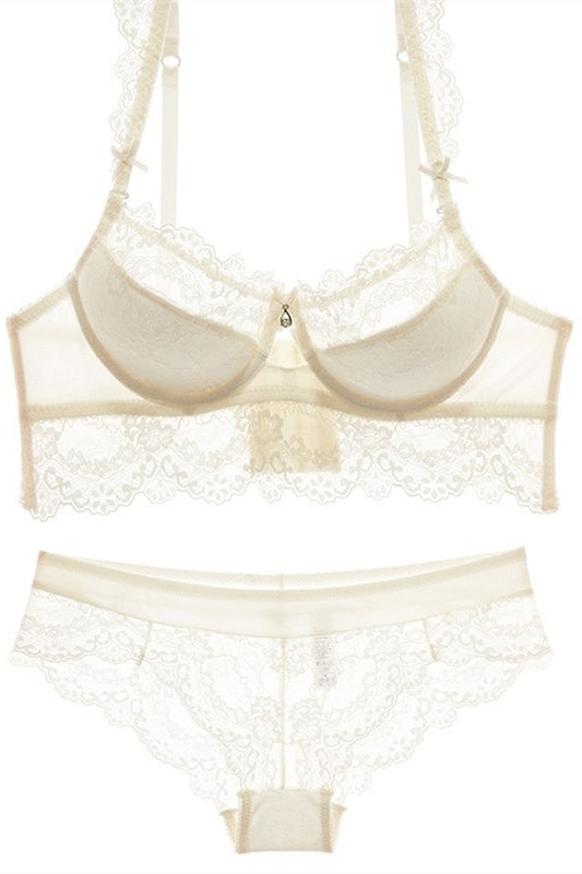 Ivory Lace Lingerie Set