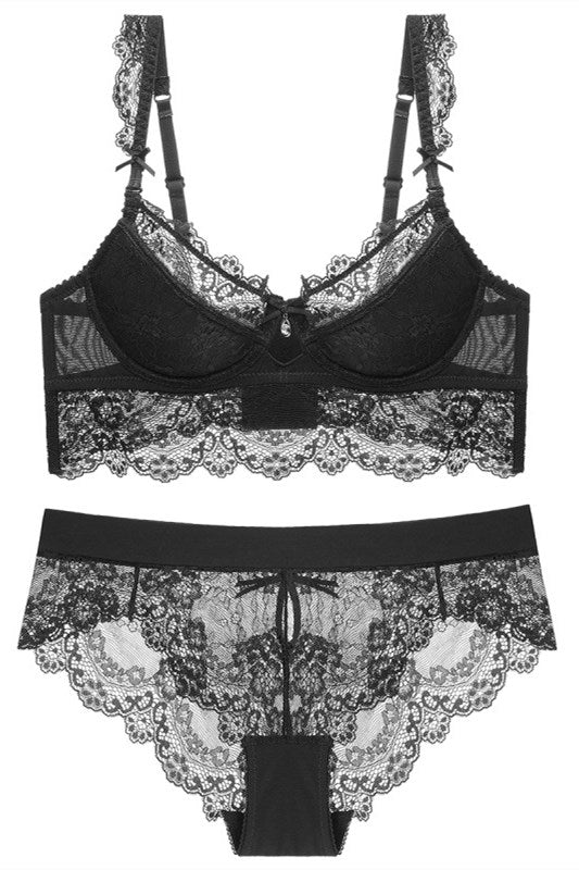 Ivory Lace Lingerie Set