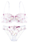Cute Illusion Light Blue Lingerie Set with Appliques