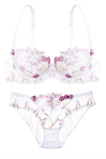 Cute Illusion Light Blue Lingerie Set with Appliques