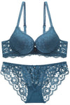 Dusty Blue Lace Lingerie Set