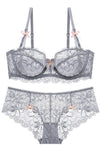 Elegant White Lace Lingerie Set