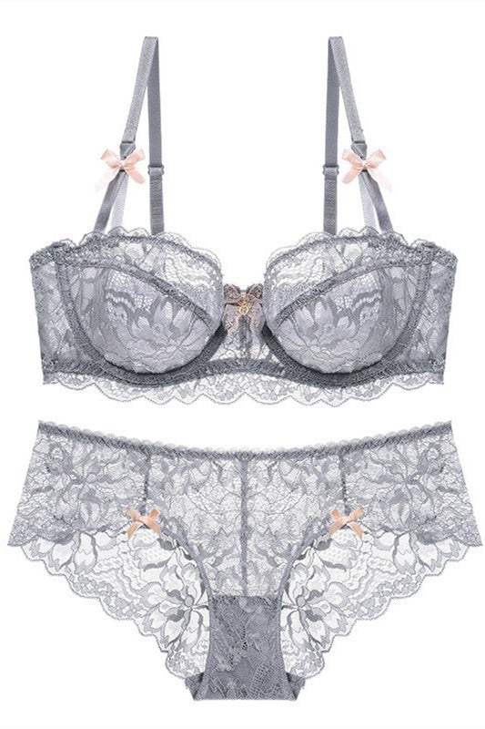Elegant White Lace Lingerie Set