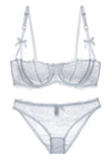 Sexy Illusion Pearl Pink Lace Lingerie Set