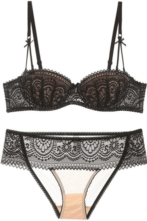 Black Lace Lingerie Set Hot Sexy Underwear for Her -  Hong Kong