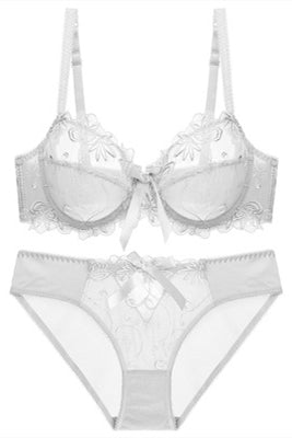 Illusion Dark Blue Lingerie Set