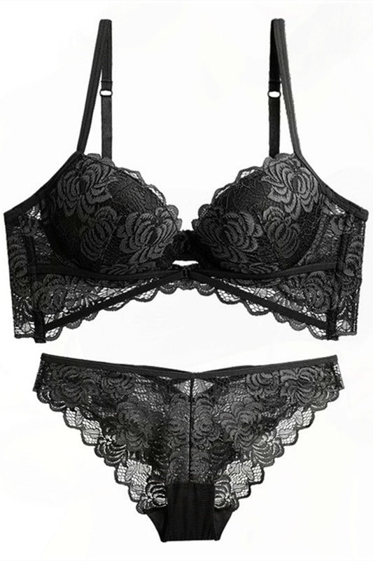 Dark Sage Lace Lingerie Set