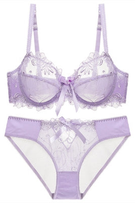 Illusion Lilac Lingerie Set