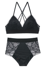 Sexy Triangle Deep Mauve Lingerie Set
