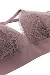 Sexy Triangle Deep Mauve Lingerie Set