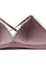 Sexy Triangle Deep Mauve Lingerie Set