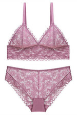 Sexy Triangle Pink Lingerie Set