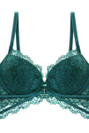 Dark Green Lace Lingerie Set