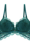 Dark Green Lace Lingerie Set