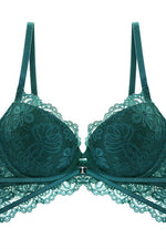 Dark Green Lace Lingerie Set