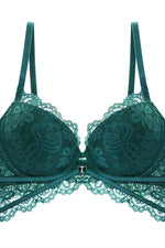 Dark Green Lace Lingerie Set