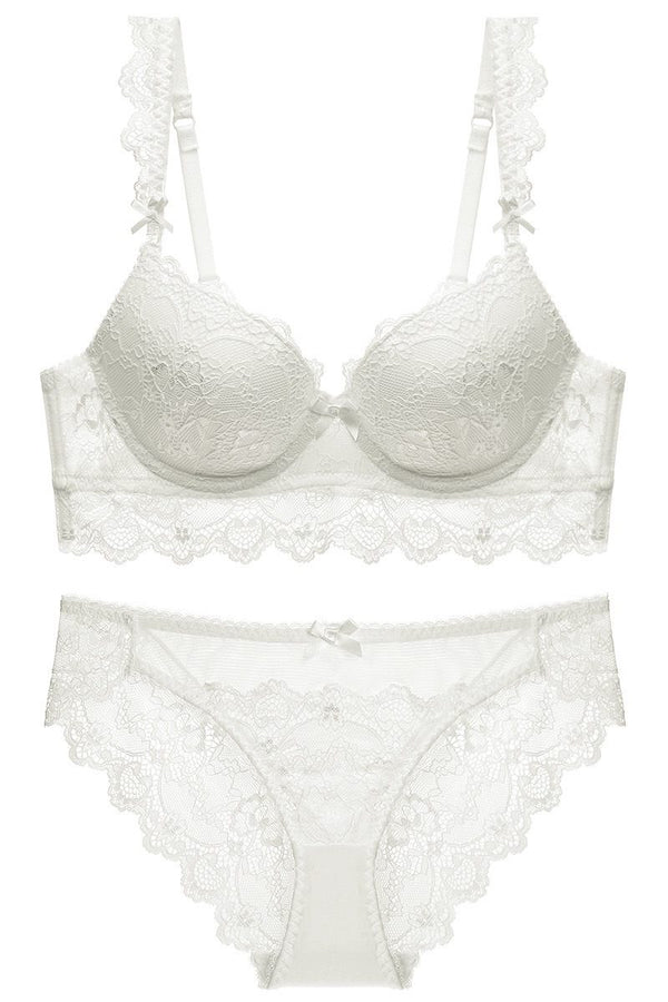 Navy Blue Lace Lingerie Set