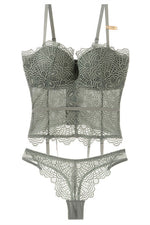 Sage Lace Lingerie Set