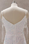 Stunning A-Line White Sequins Party Dress