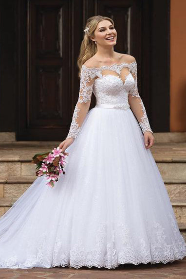 The Shoulder Wedding Gorgeous Princess Wedding Dresses Princess