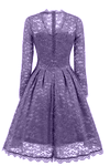 Long Sleeves Lace Wisteria Party Dress