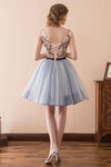 Blue Short Homecoming Dress Party Dress