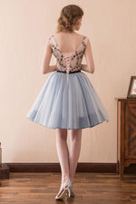Blue Short Homecoming Dress Party Dress