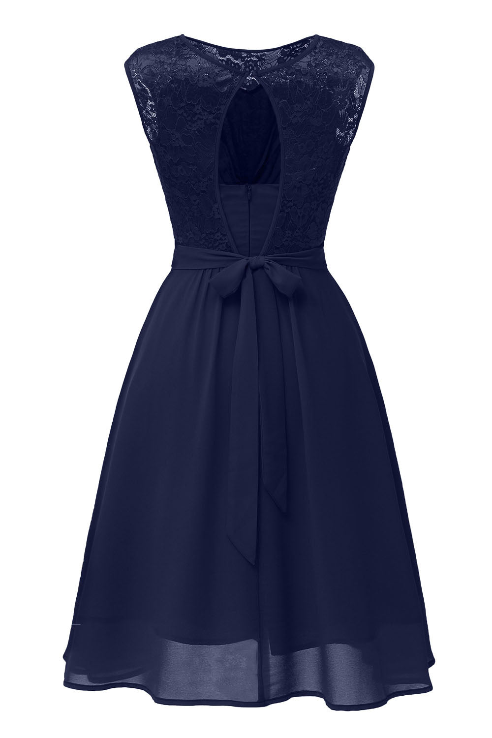 Jewel Patchwork Navy Blue Short Party Dress FancyVestido Jewel Patchwork Navy Blue Short Party Dress FancyVestido