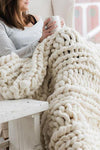 Handmade Chunky Knit Blanket