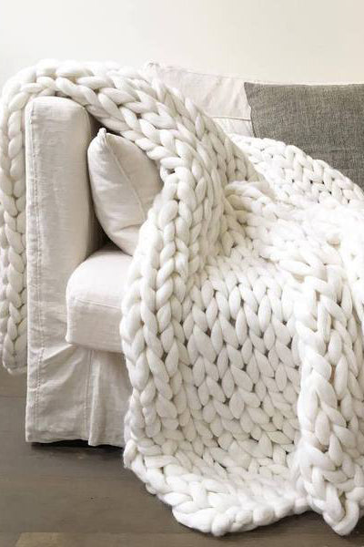 Handmade Chunky Knit Blanket