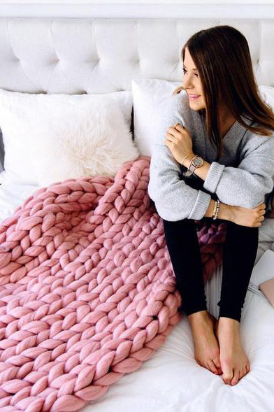 Handmade Chunky Knit Blanket