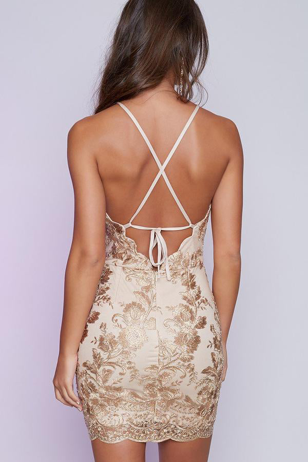 Sexy Sheath Sequins Mini Party Dress