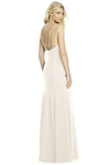 Boat Neck Sleeveless White Bridesmaid Dress with Open Back