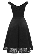 Straps Zipper Up Lace Black Short Dress
