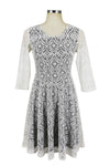 Jewel Neck Lace Short Party Dress