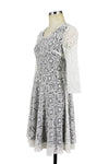Jewel Neck Lace Short Party Dress