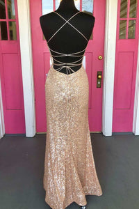 party dress rose gold Dance 'Til Dawn Halterneck Sequin Do Not Iron Tight Rose Gold Sequined Long