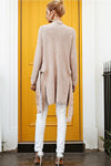 Warm Pink Long Cardigan with Belt