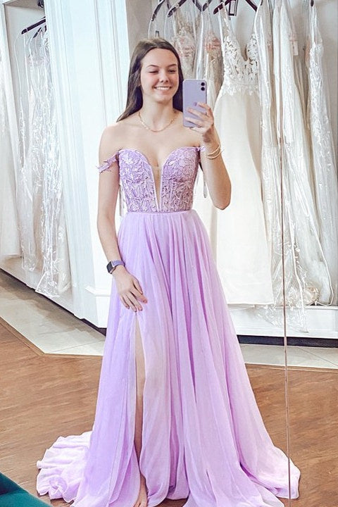 Elegant Blue Straps Long Prom Dress with Sheer Lace Bodice